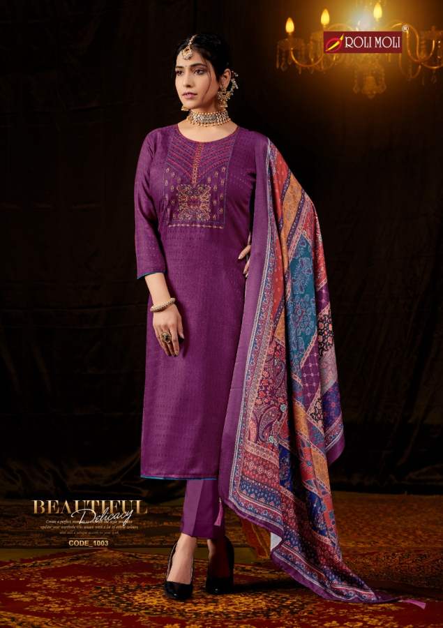 Roli Moli Anika 2 Exclusive Wear Designer Pashmina Collection
